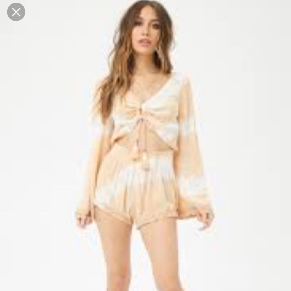 Gypsy surf tie dye romper